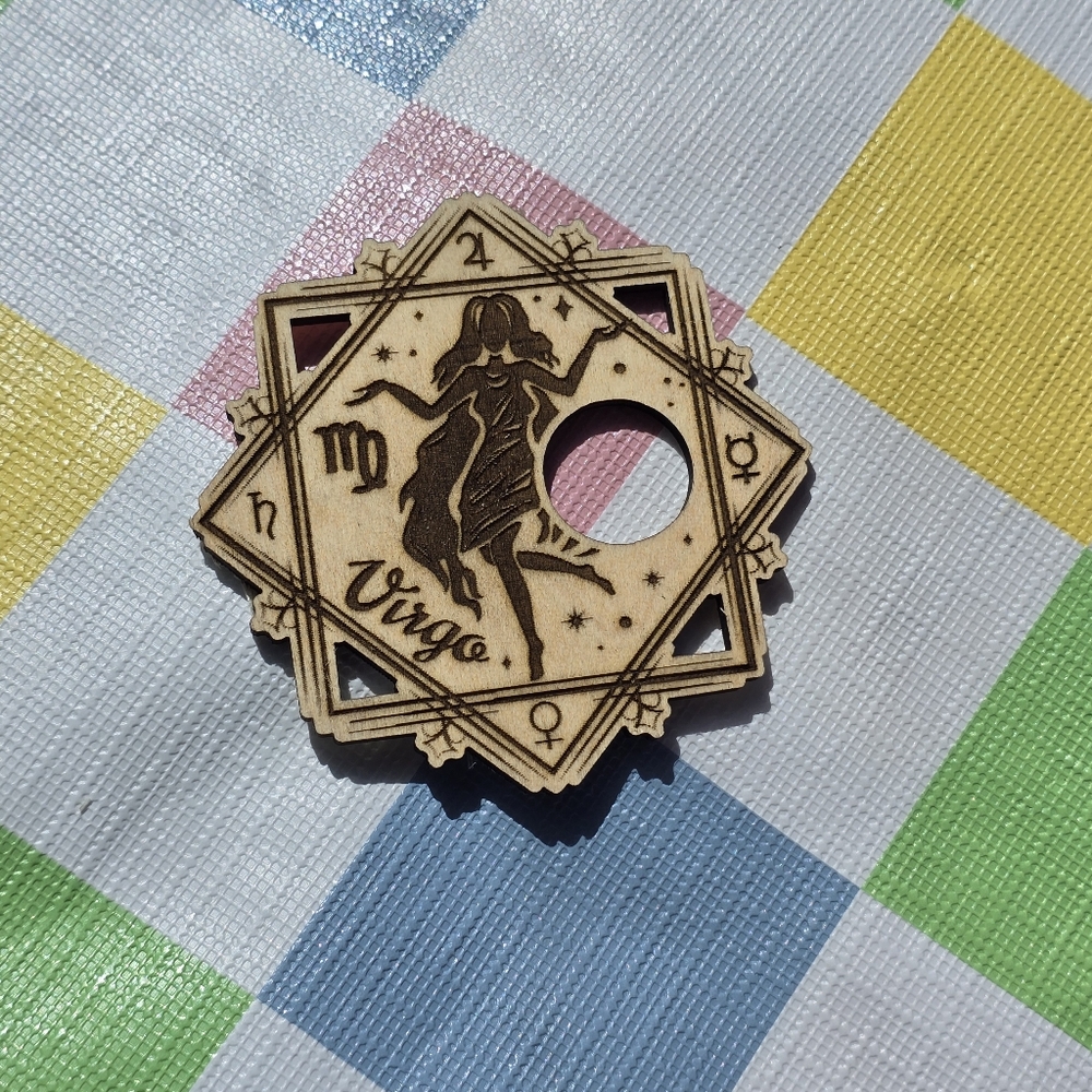 Virgo Zodiac Sign Crystal Sphere Holder